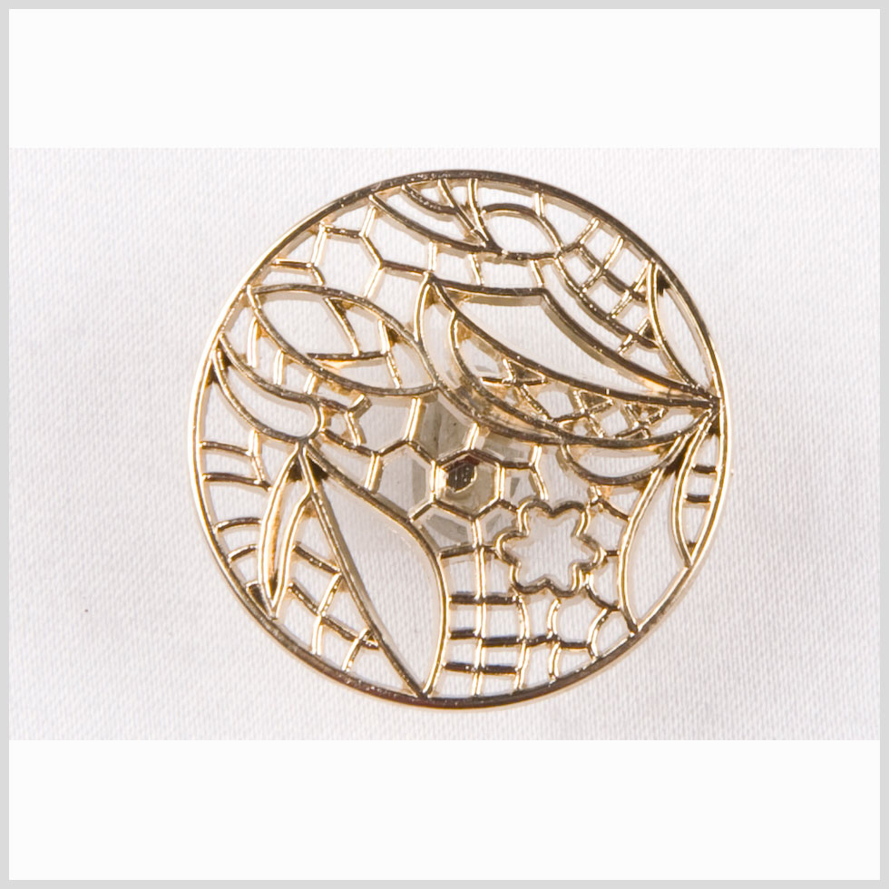 Light Gold Metal Coat Button - 40L/25.5mm Light Gold Metal Coat Button - 40L/25.5mm
