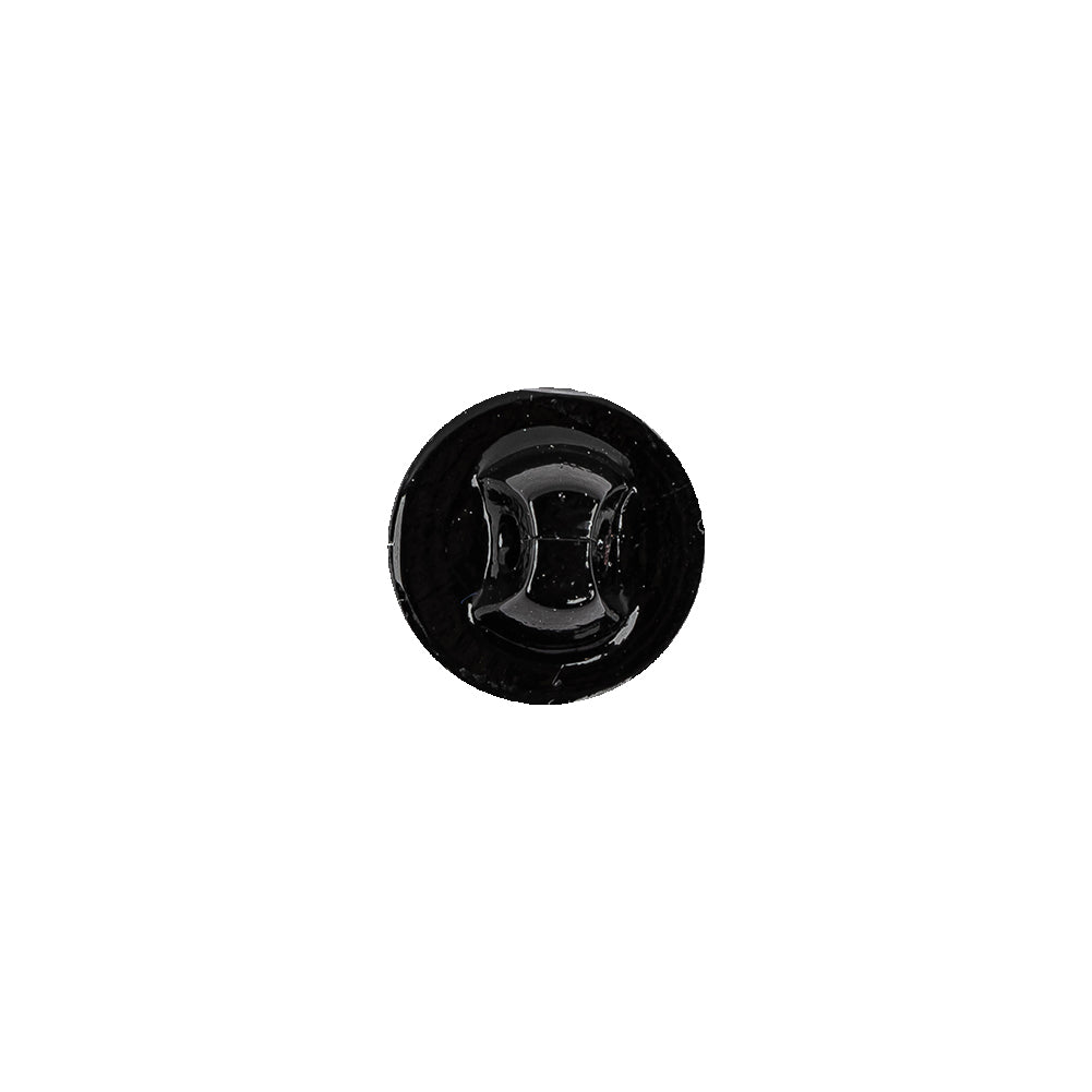 Black Glass Button - 18L/11.5mm Detail Black Glass Button - 18L/11.5mm Detail