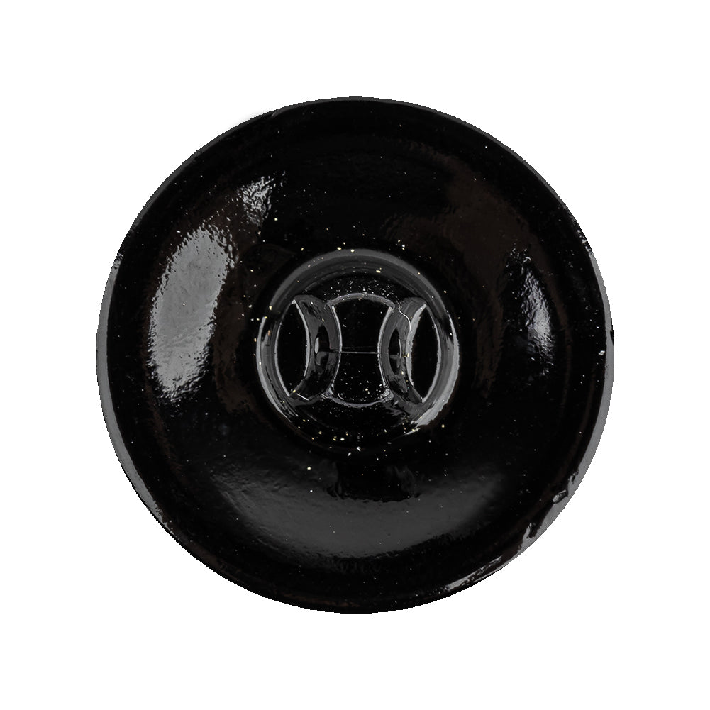 Black/Platinum Glass Button - 40L/25.5mm Detail Black/Platinum Glass Button - 40L/25.5mm Detail