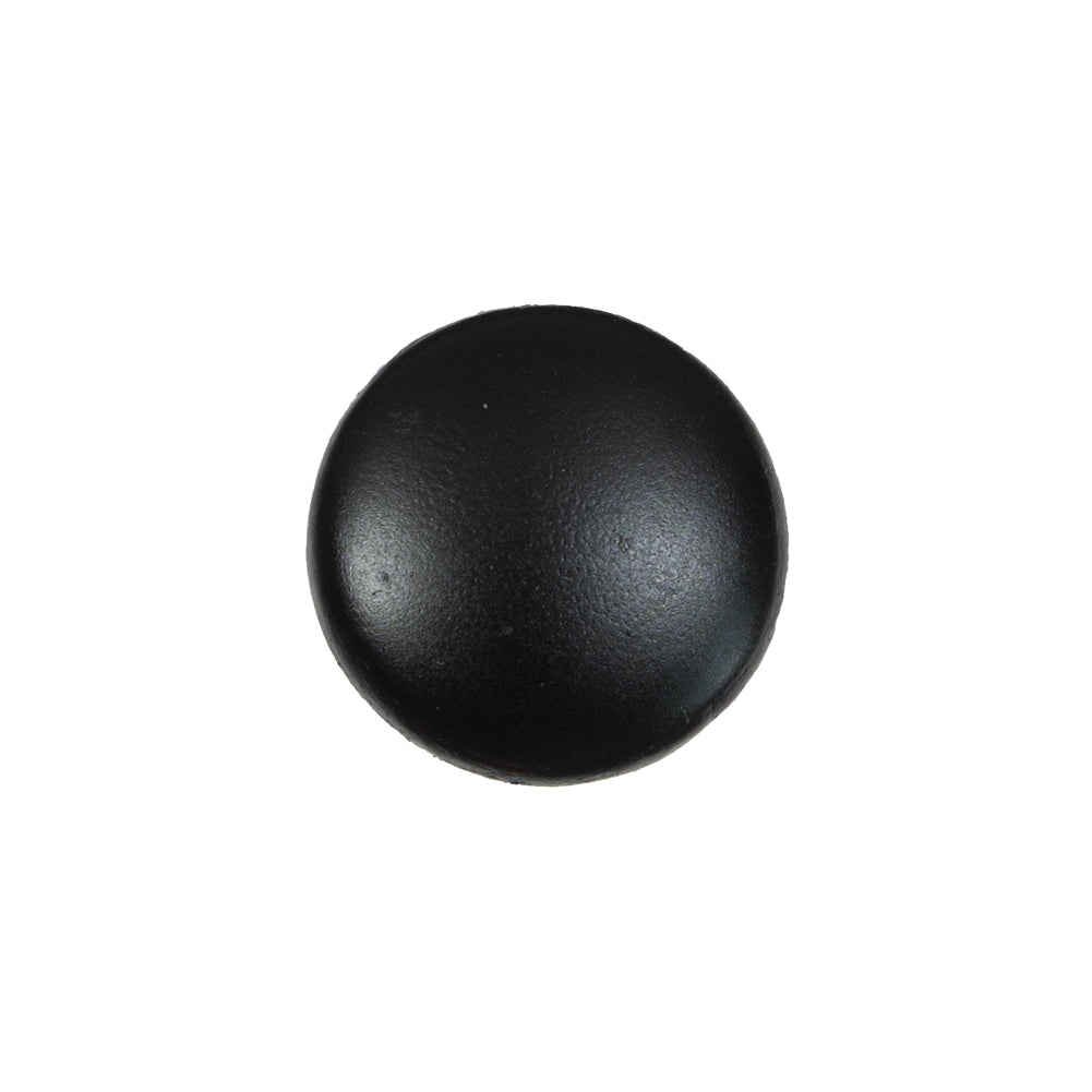 Black Leather Shank Back Button - 30L/19mm Black Leather Shank Back Button - 30L/19mm