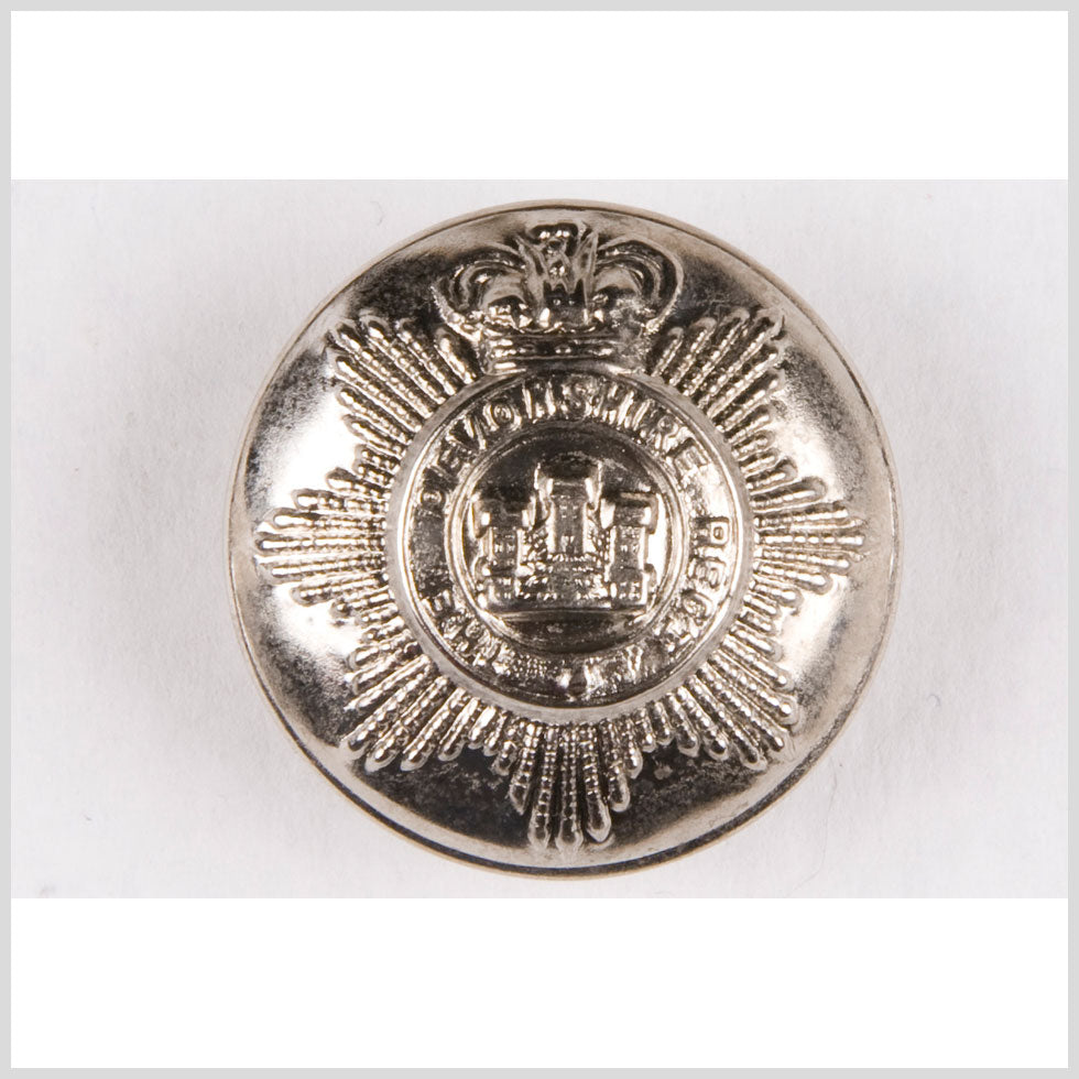Silver Metal Coat Button - 30L/19mm Silver Metal Coat Button - 30L/19mm