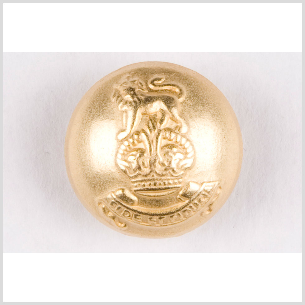 Matte Gold Metal Button - 24L/15mm Matte Gold Metal Button - 24L/15mm