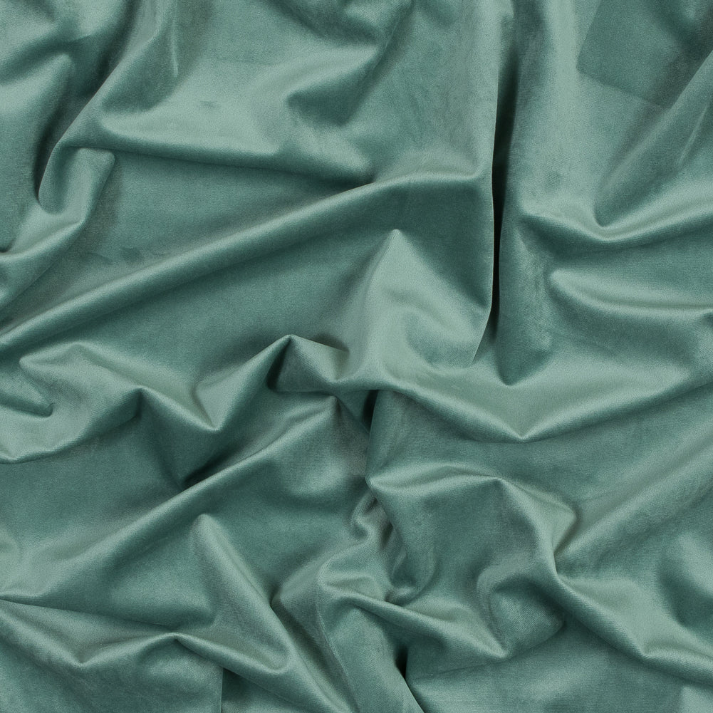 Ultra Soft Polyester Velvet - Seafoam - British Imported Ultra Soft Polyester Velvet - Seafoam - British Imported