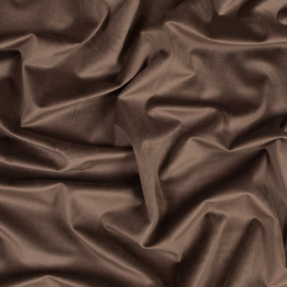 Ultra Soft Polyester Velvet - Espresso - British Imported Ultra Soft Polyester Velvet - Espresso - British Imported