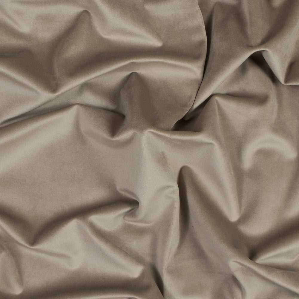 Ultra Soft Polyester Velvet - Otter - British Imported Ultra Soft Polyester Velvet - Otter - British Imported