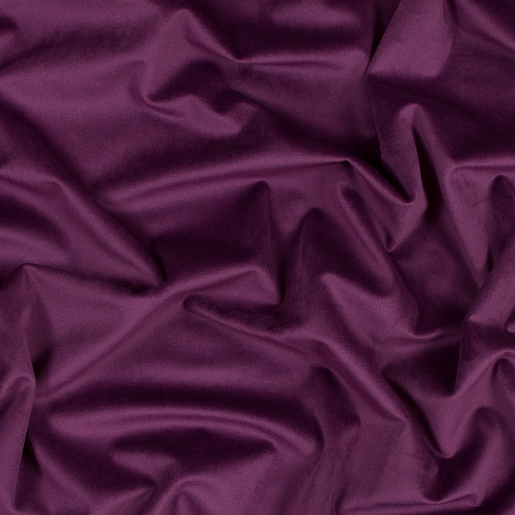 Ultra Soft Polyester Velvet - Aubergine - British Imported Ultra Soft Polyester Velvet - Aubergine - British Imported