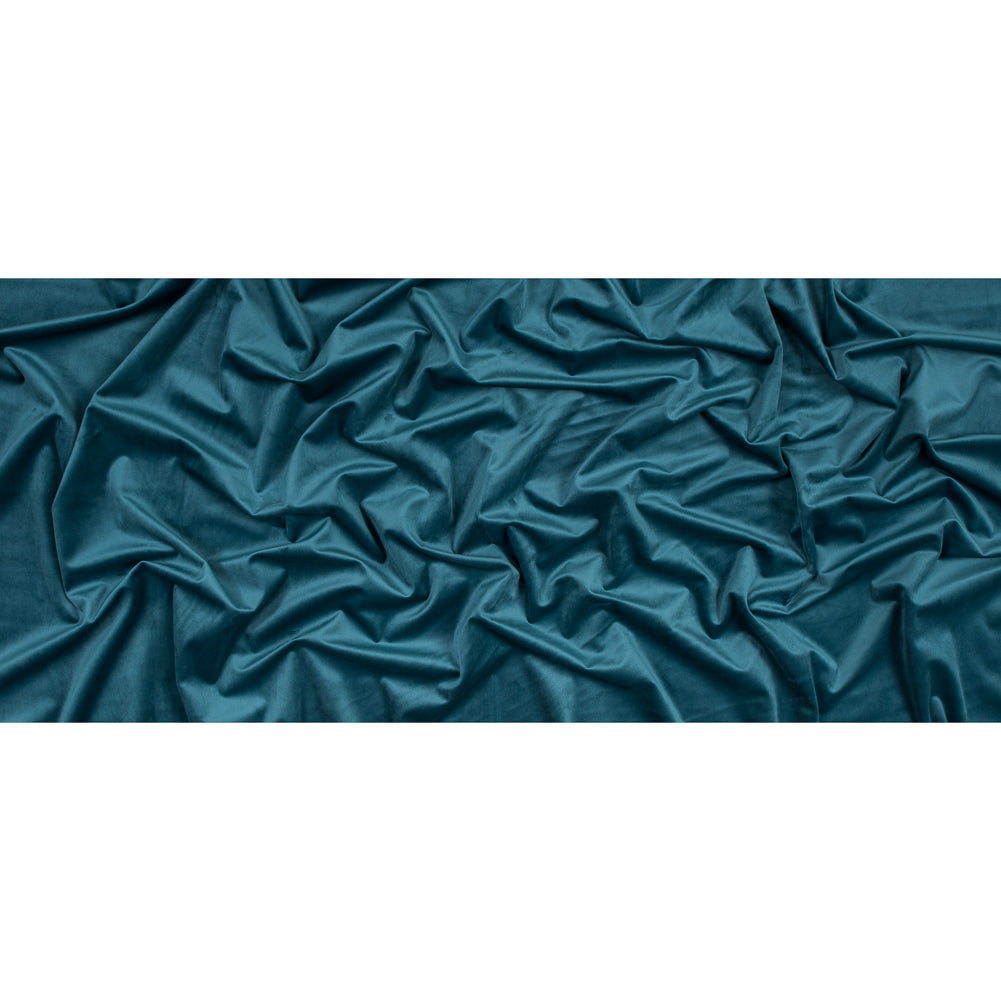Ultra Soft Polyester Velvet - Teal - British Imported Full Ultra Soft Polyester Velvet - Teal - British Imported Full