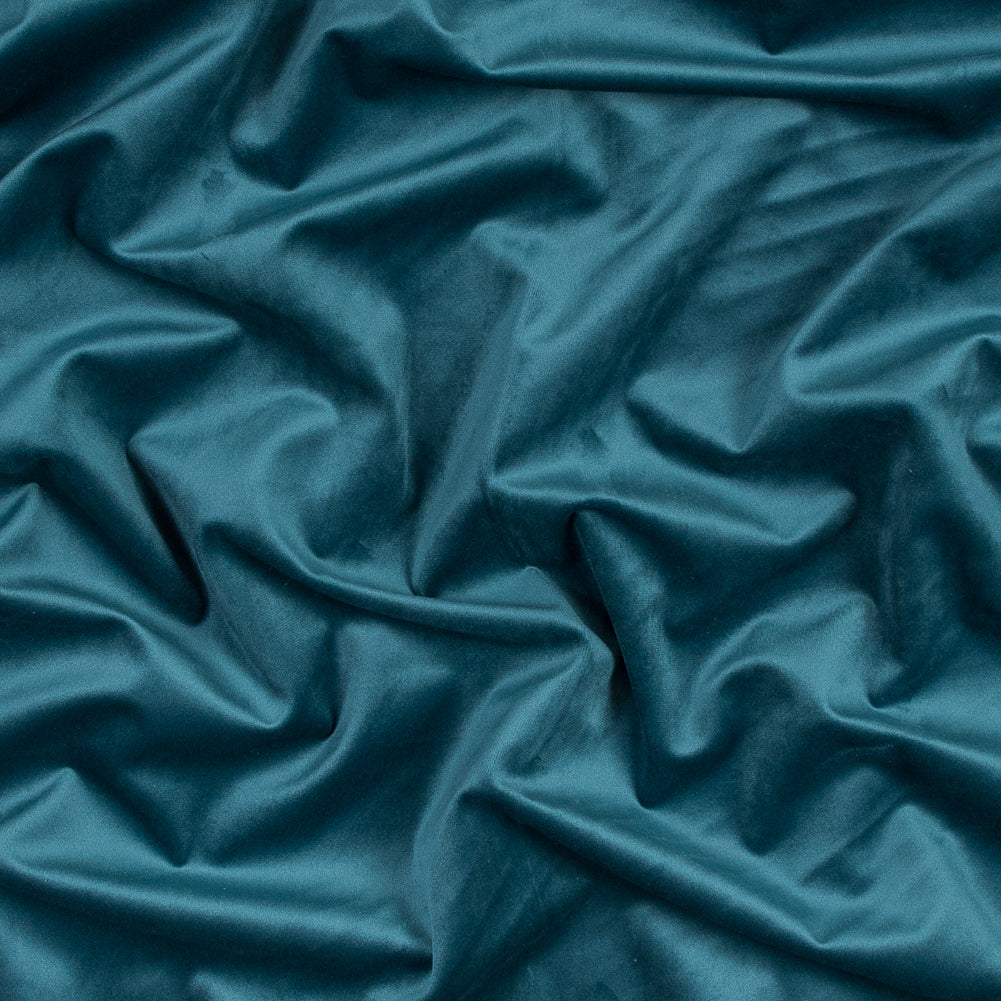 Ultra Soft Polyester Velvet - Teal - British Imported Ultra Soft Polyester Velvet - Teal - British Imported