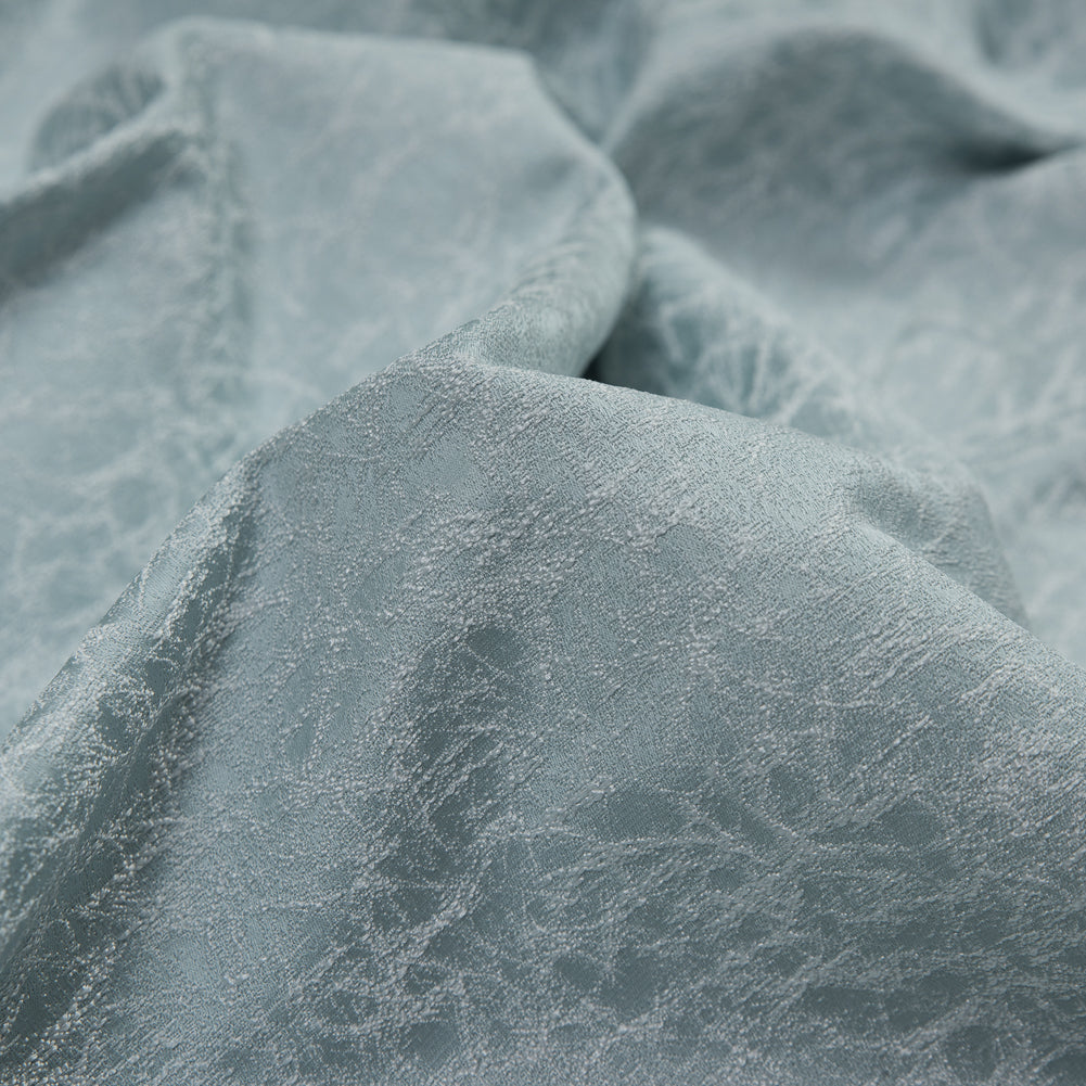Satin-Faced Jacquard - Duckegg Cracked - British Imported Detail Satin-Faced Jacquard - Duckegg Cracked - British Imported Detail
