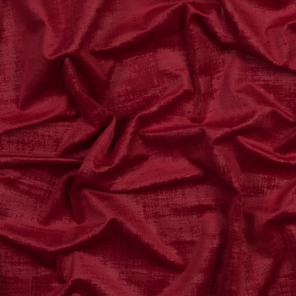 Embossed Textured Velvet - Cassis - British Imported Embossed Textured Velvet - Cassis - British Imported