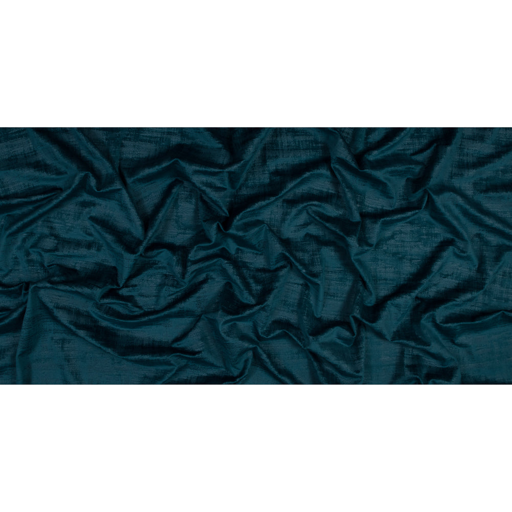 Embossed Textured Velvet - Peacock - British Imported Full Embossed Textured Velvet - Peacock - British Imported Full