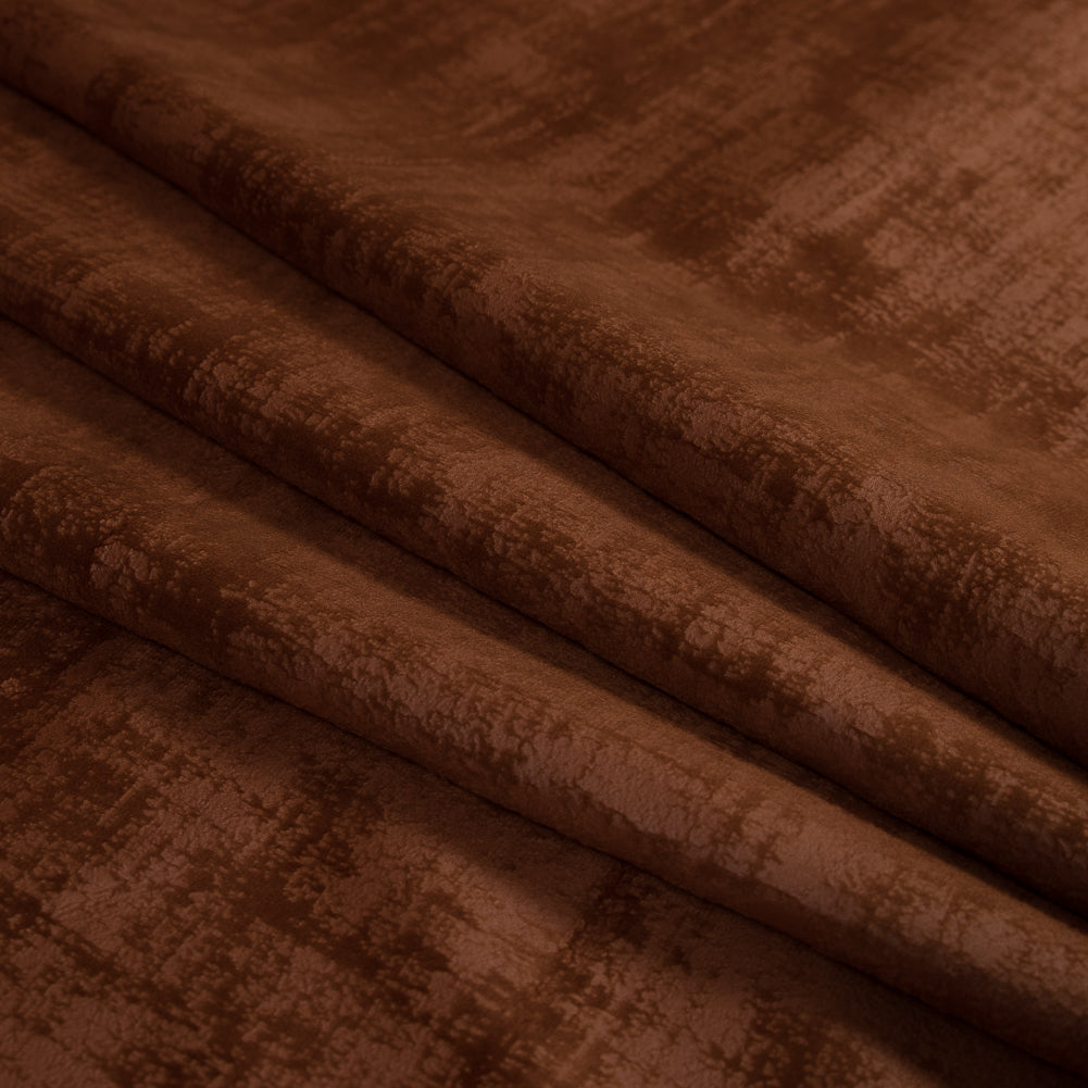 Embossed Textured Velvet - Saffron - British Imported Folded Embossed Textured Velvet - Saffron - British Imported Folded