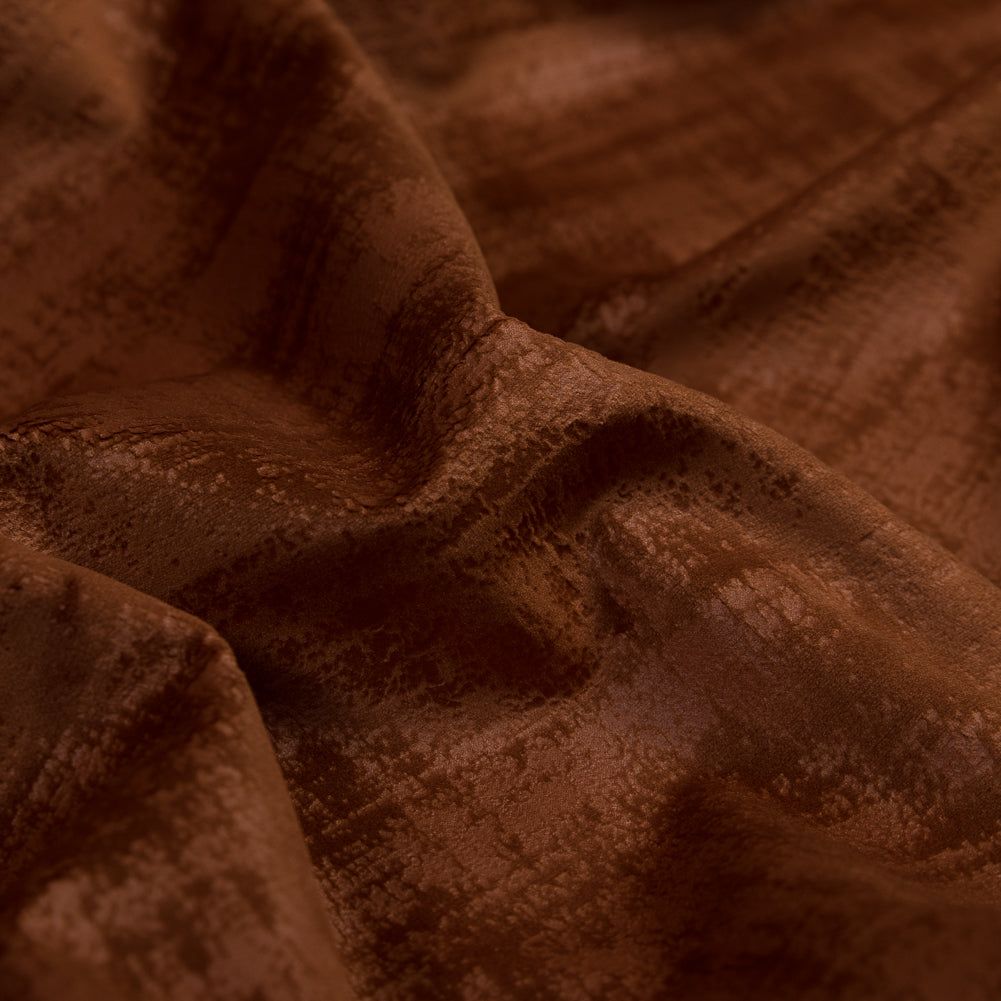Embossed Textured Velvet - Saffron - British Imported Detail Embossed Textured Velvet - Saffron - British Imported Detail