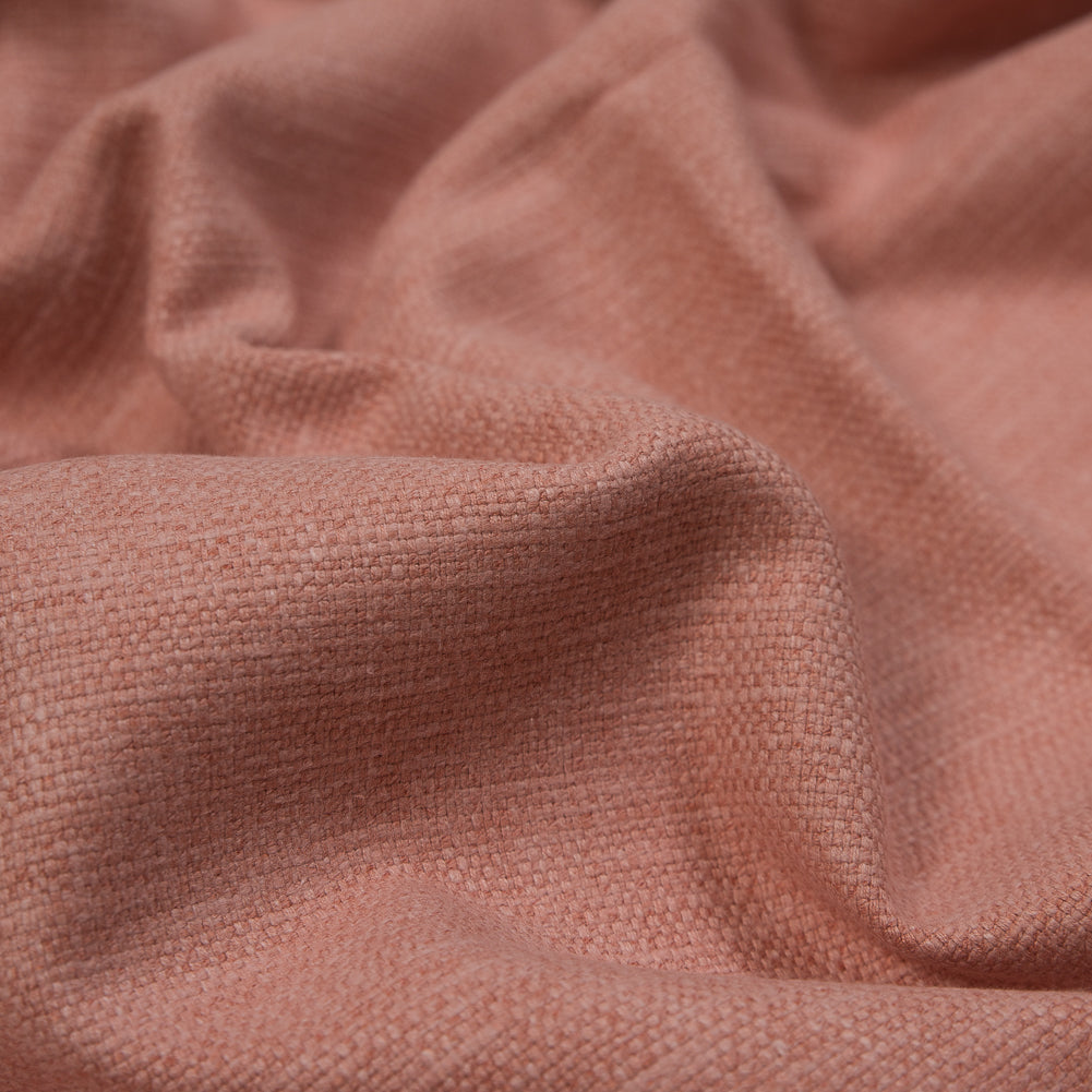 Polyester and Cotton Woven - Coral - British Imported Detail Polyester and Cotton Woven - Coral - British Imported Detail