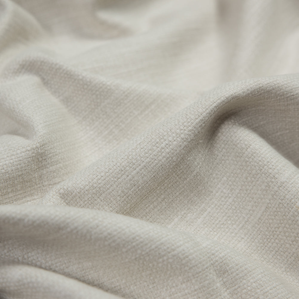 Polyester and Cotton Woven - Oyster - British Imported Detail Polyester and Cotton Woven - Oyster - British Imported Detail