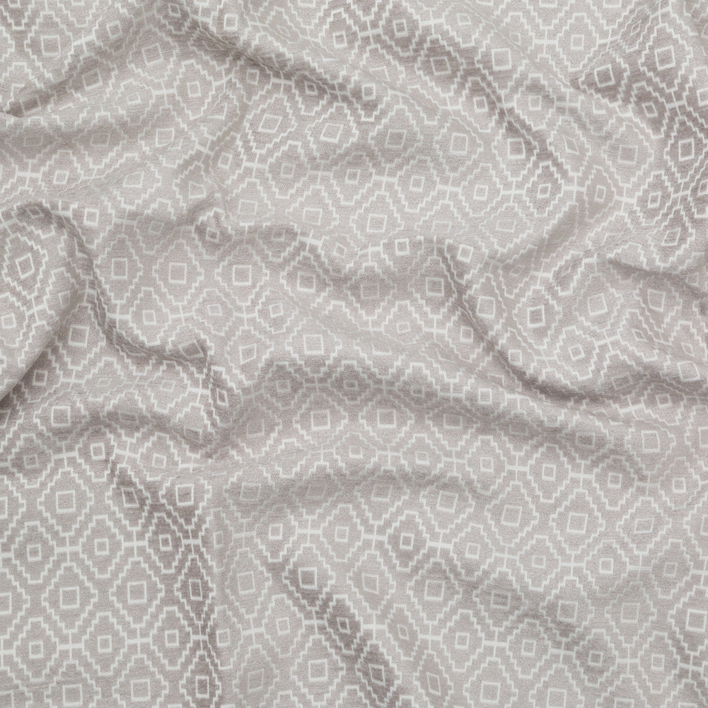 Chenille Jacquard - Dove Diamond Geometric - British Imported Chenille Jacquard - Dove Diamond Geometric - British Imported
