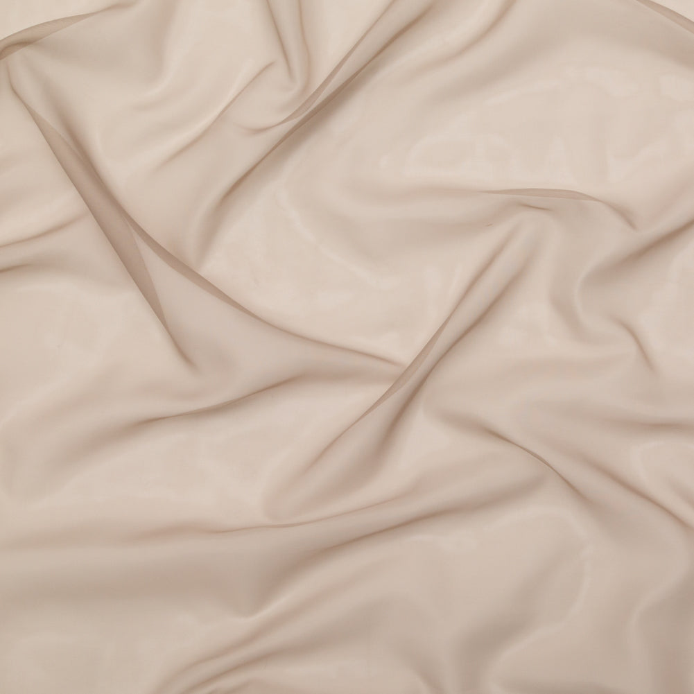 Smooth Drapery Sheers Fabric - Fawn - British Imported Smooth Drapery Sheers Fabric - Fawn - British Imported