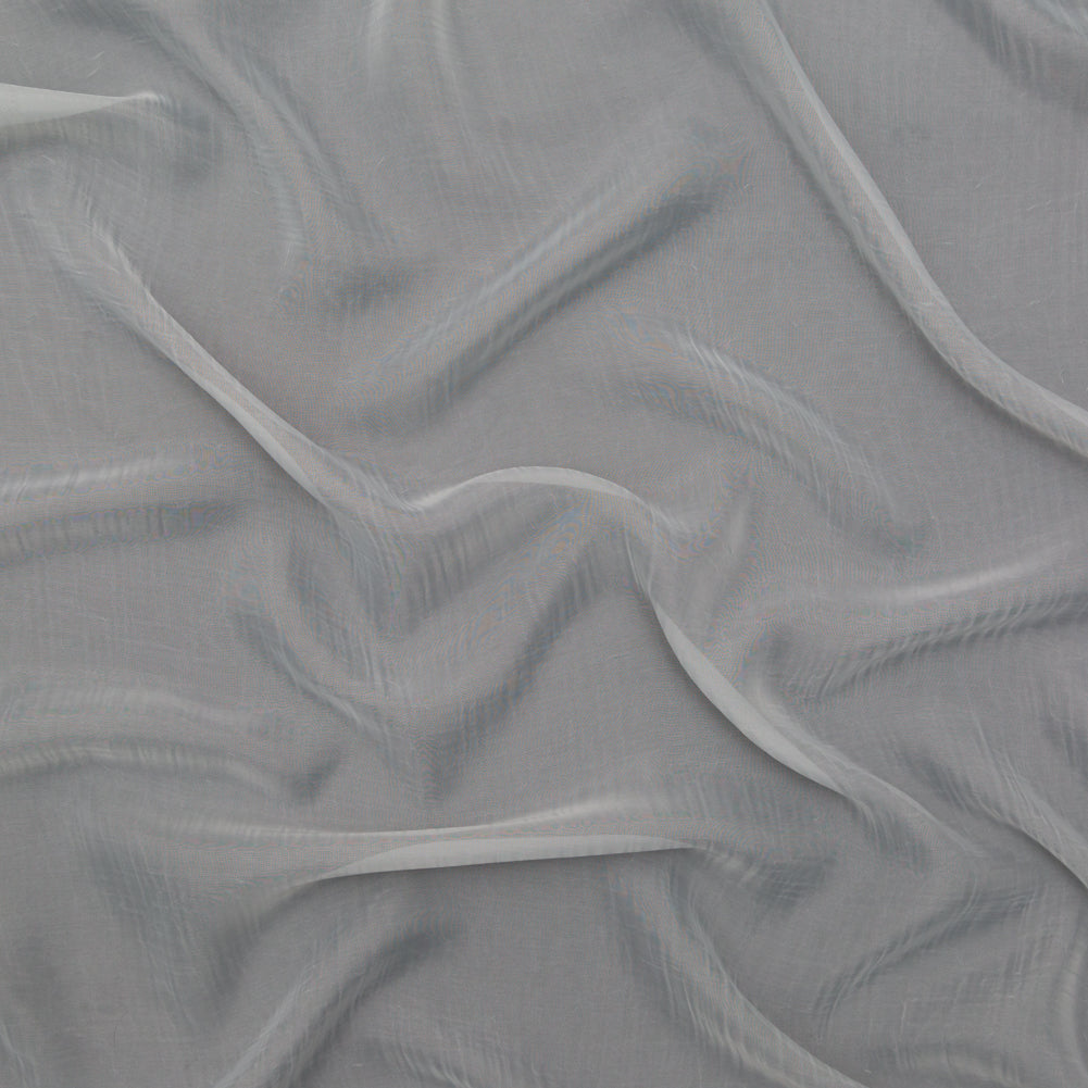 Wrinkled Drapery Sheer Fabric - Dove - British Imported Wrinkled Drapery Sheer Fabric - Dove - British Imported
