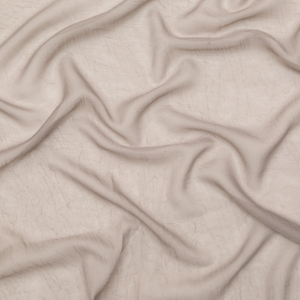 Wrinkled Drapery Sheer Fabric - Otter - British Imported Wrinkled Drapery Sheer Fabric - Otter - British Imported
