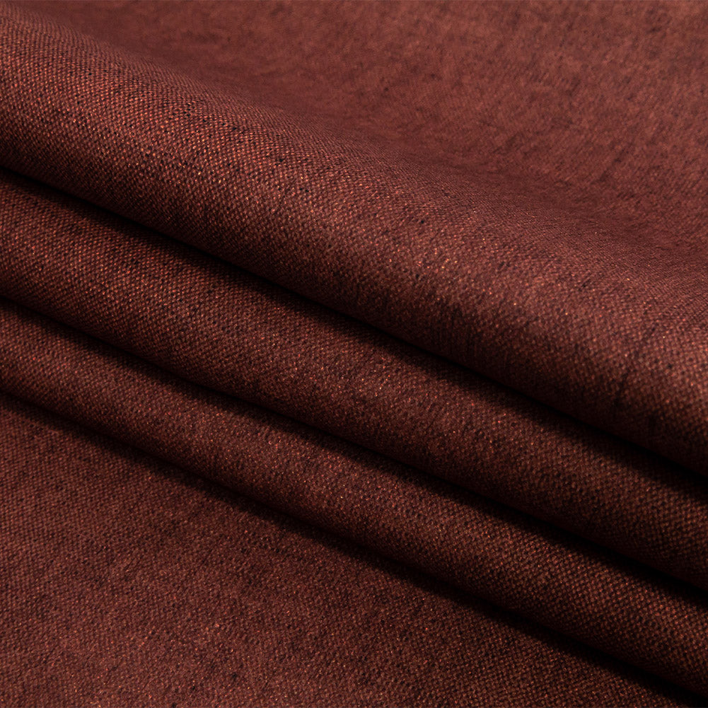 Polyester Microvelvet - Mahogany - British Imported Folded Polyester Microvelvet - Mahogany - British Imported Folded