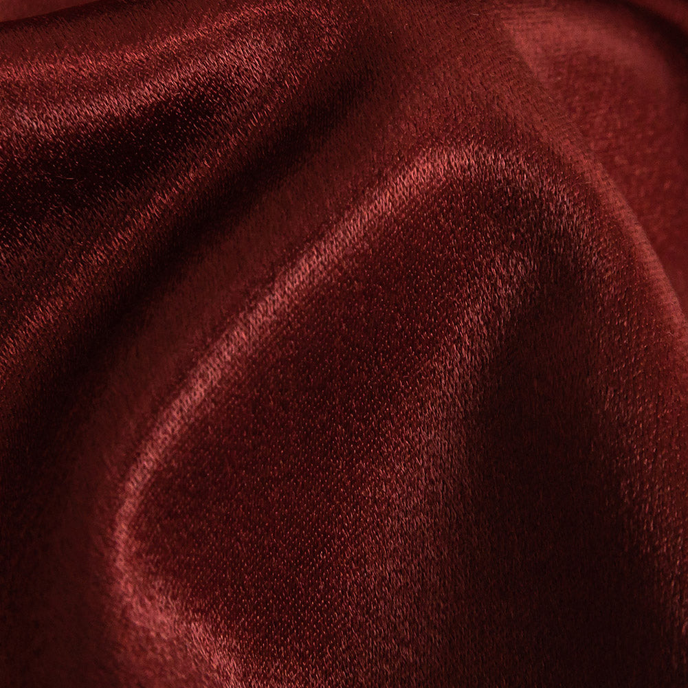 Home Decor Polyester Satin - Claret - British Imported Detail Home Decor Polyester Satin - Claret - British Imported Detail