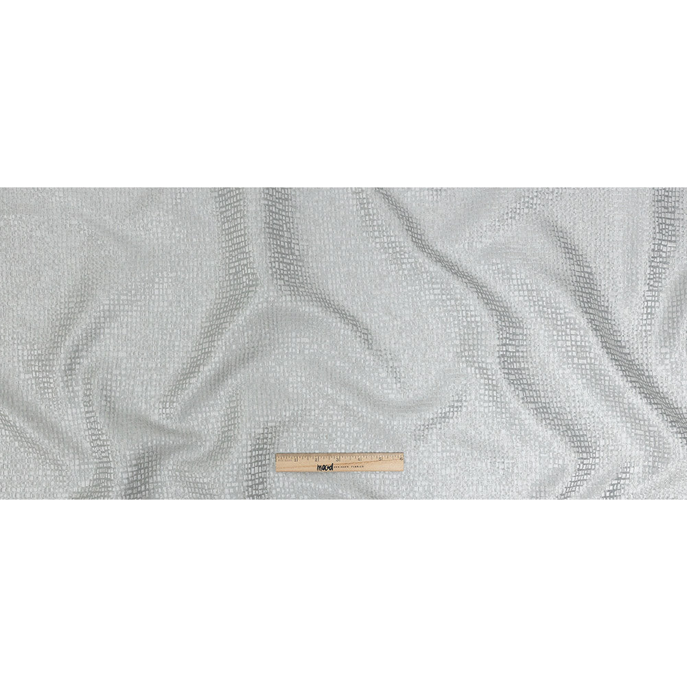 Polyester Jacquard - Platinum Grid - British Imported Full Polyester Jacquard - Platinum Grid - British Imported Full