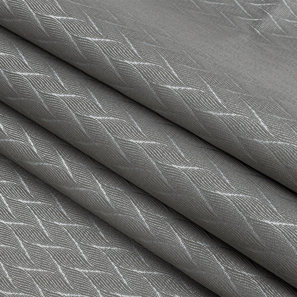 Drapery Jacquard - Mole Flowing Leaves - British Imported Folded Drapery Jacquard - Mole Flowing Leaves - British Imported Folded