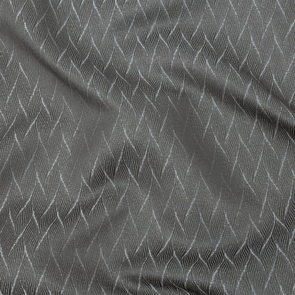 Drapery Jacquard - Mole Flowing Leaves - British Imported Drapery Jacquard - Mole Flowing Leaves - British Imported