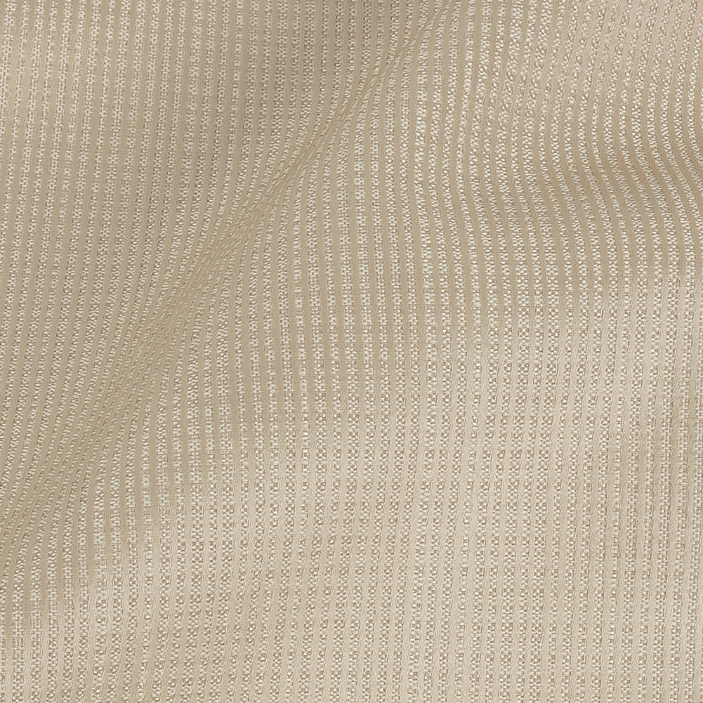Gridded Polyester Woven - Champagne - British Imported Detail Gridded Polyester Woven - Champagne - British Imported Detail