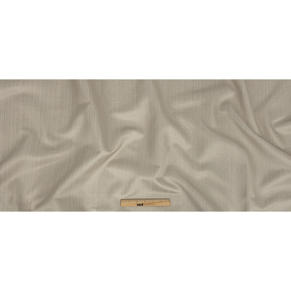 Gridded Polyester Woven - Taupe - British Imported Full Gridded Polyester Woven - Taupe - British Imported Full