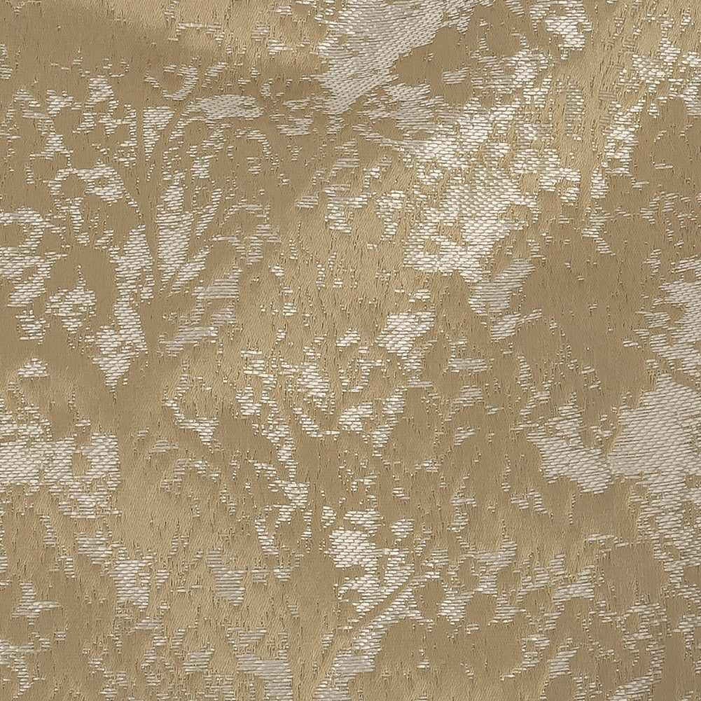 Polyester Jacquard - Gold Abstract Trees - British Imported Detail Polyester Jacquard - Gold Abstract Trees - British Imported Detail