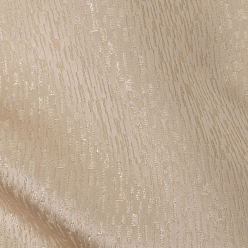 Polyester Jacquard - Champagne Raindrop Streaks - British Imported Detail Polyester Jacquard - Champagne Raindrop Streaks - British Imported Detail