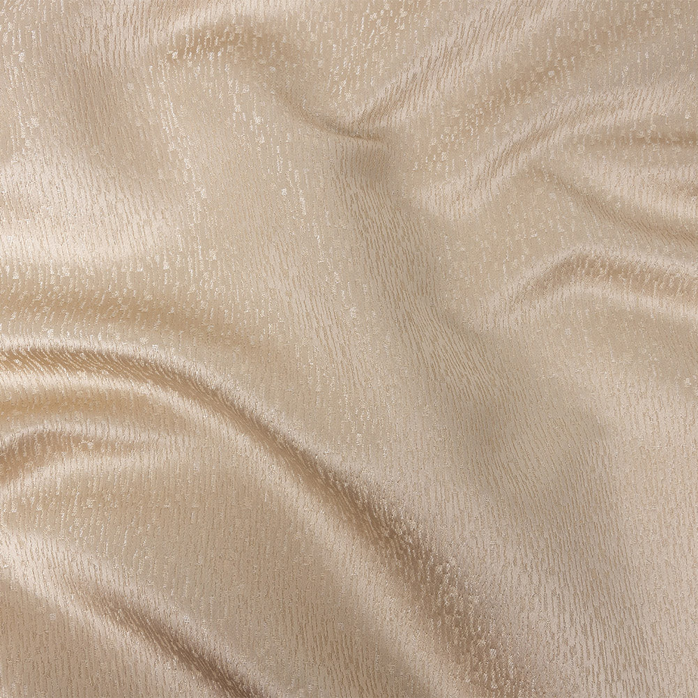 Polyester Jacquard - Champagne Raindrop Streaks - British Imported Polyester Jacquard - Champagne Raindrop Streaks - British Imported