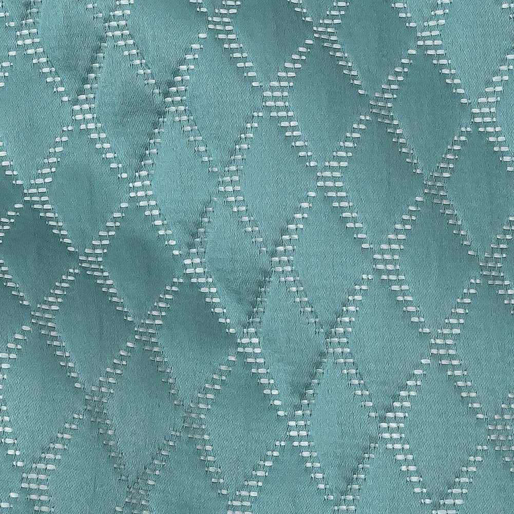 Satin-Faced Jacquard - Spa Shadow Diamonds - British Imported Detail Satin-Faced Jacquard - Spa Shadow Diamonds - British Imported Detail