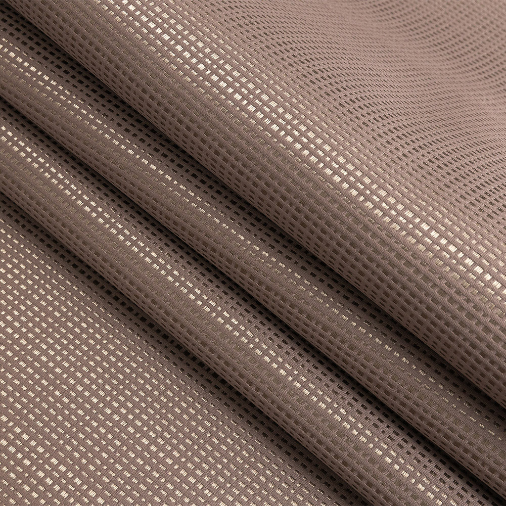 Satin-Faced Jacquard - Heather Little Squares - British Imported Folded Satin-Faced Jacquard - Heather Little Squares - British Imported Folded