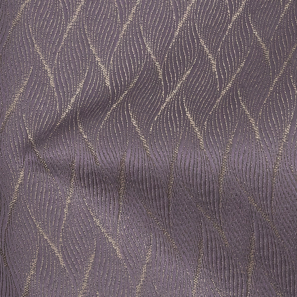 Drapery Jacquard - Amethyst Flowing Leaves - British Imported Detail Drapery Jacquard - Amethyst Flowing Leaves - British Imported Detail