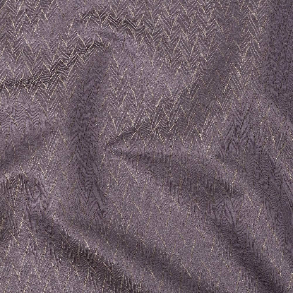 Drapery Jacquard - Amethyst Flowing Leaves - British Imported Drapery Jacquard - Amethyst Flowing Leaves - British Imported