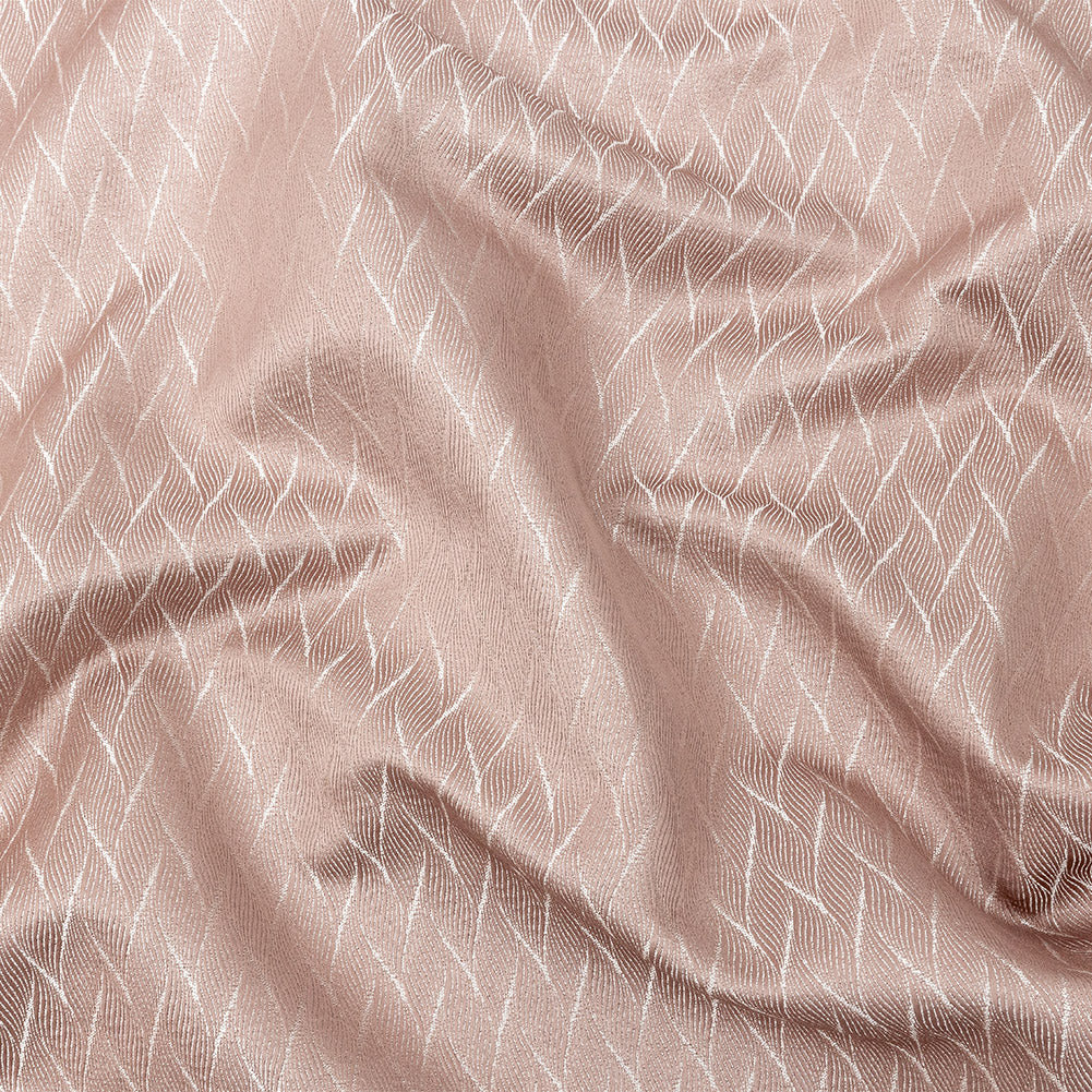 Drapery Jacquard - Blush Flowing Leaves - British Imported Drapery Jacquard - Blush Flowing Leaves - British Imported
