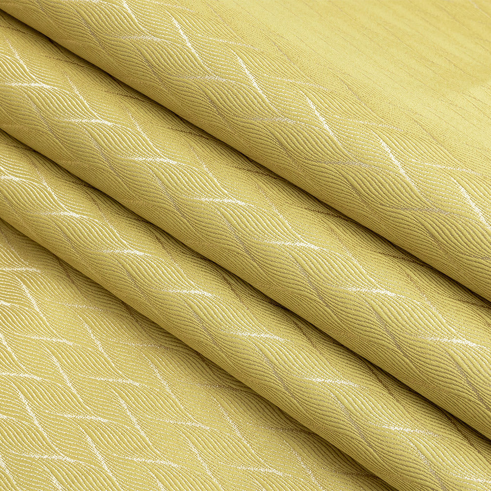 Drapery Jacquard - Zest Flowing Leaves - British Imported Folded Drapery Jacquard - Zest Flowing Leaves - British Imported Folded