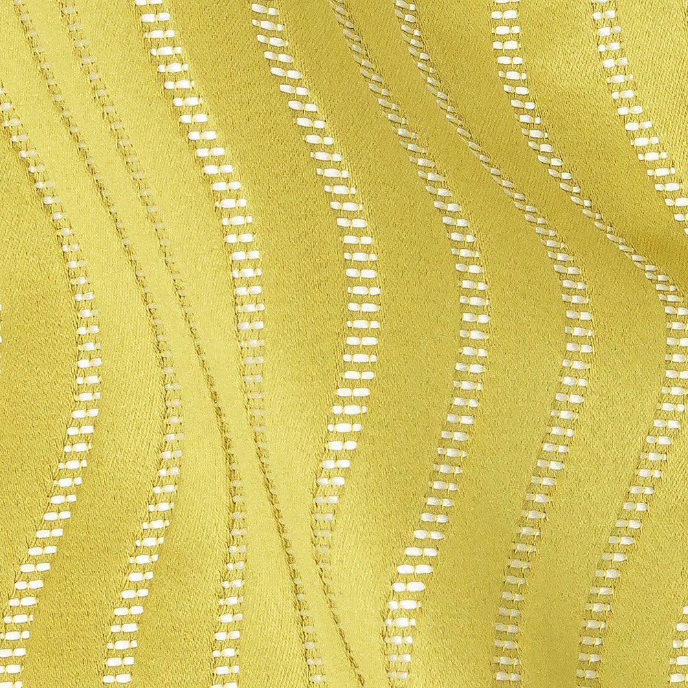 Satin-Faced Jacquard - Zest Wavy Lines - British Imported Detail Satin-Faced Jacquard - Zest Wavy Lines - British Imported Detail