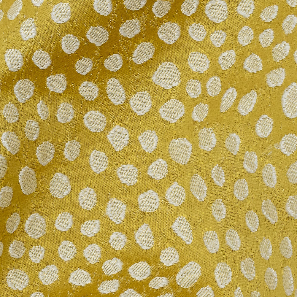 Polyester Jacquard - Sunflower Spots - British Imported Detail Polyester Jacquard - Sunflower Spots - British Imported Detail