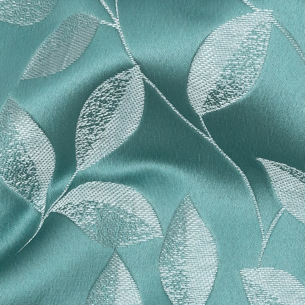 Satin-Faced Jacquard - Spa Foliage - British Imported Detail Satin-Faced Jacquard - Spa Foliage - British Imported Detail