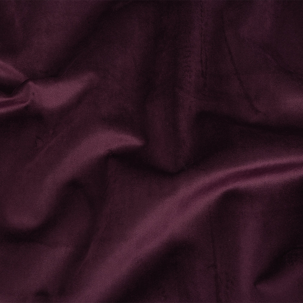 Polyester Drapery Velvet - Aubergine - British Imported Polyester Drapery Velvet - Aubergine - British Imported