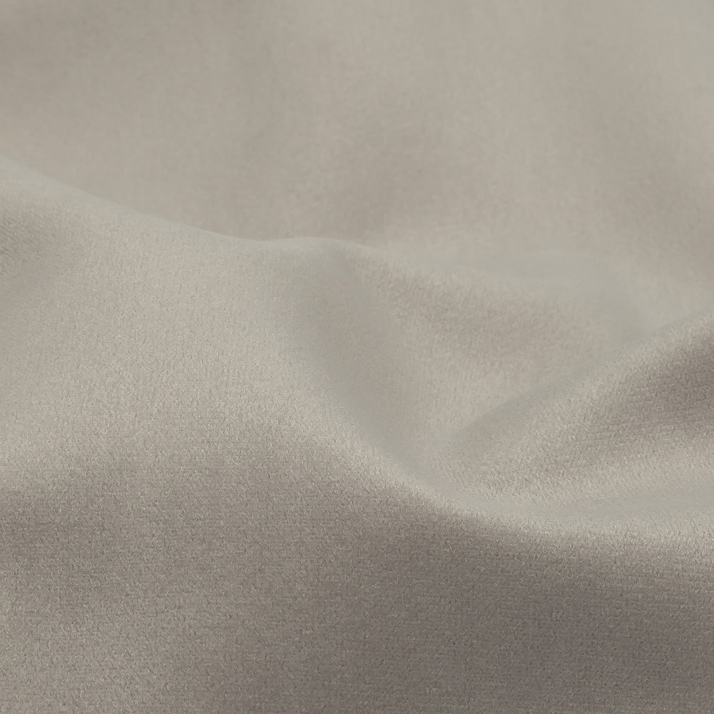Polyester Drapery Velvet - Platinum - British Imported Detail Polyester Drapery Velvet - Platinum - British Imported Detail