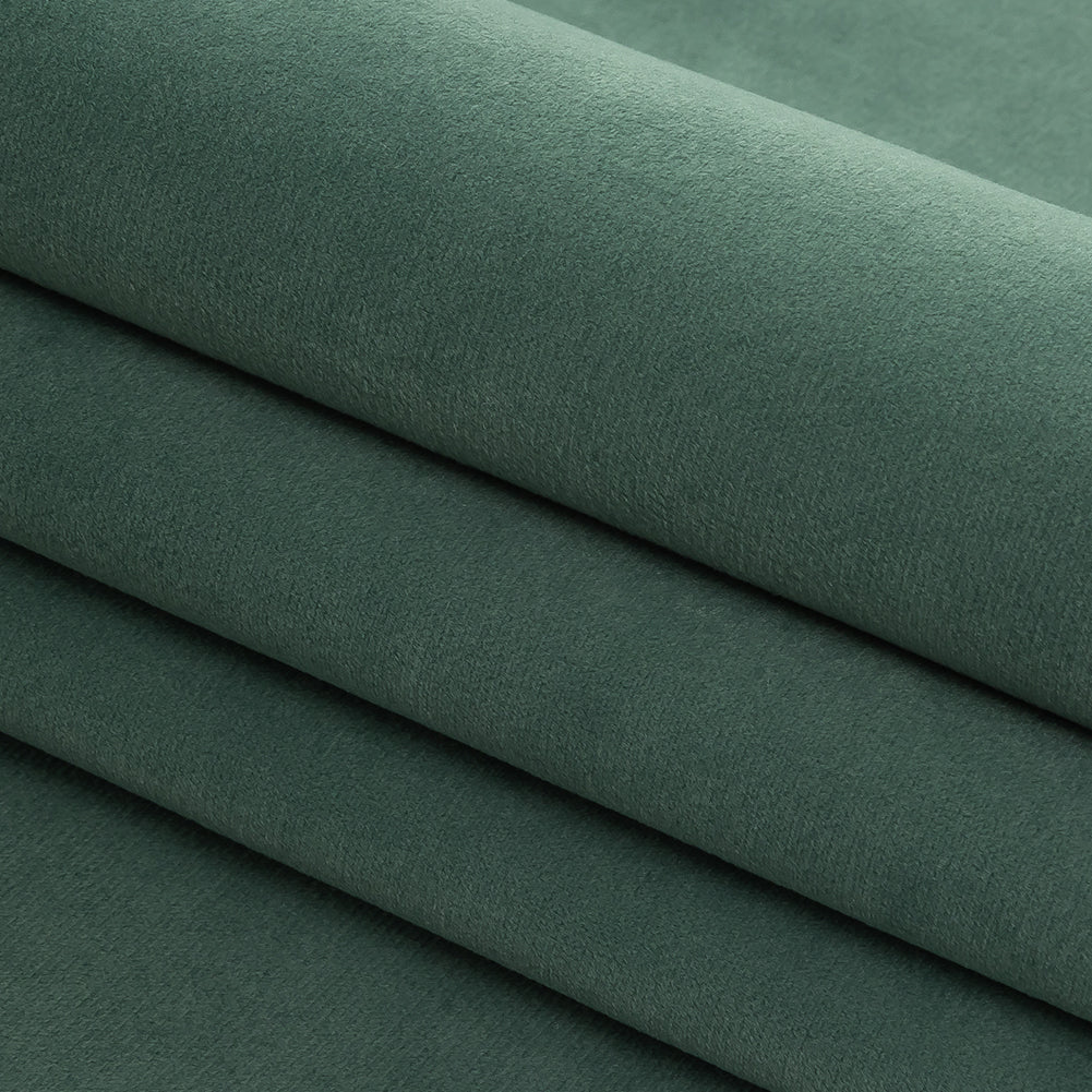 Polyester Drapery Velvet - Teal - British Imported Folded Polyester Drapery Velvet - Teal - British Imported Folded