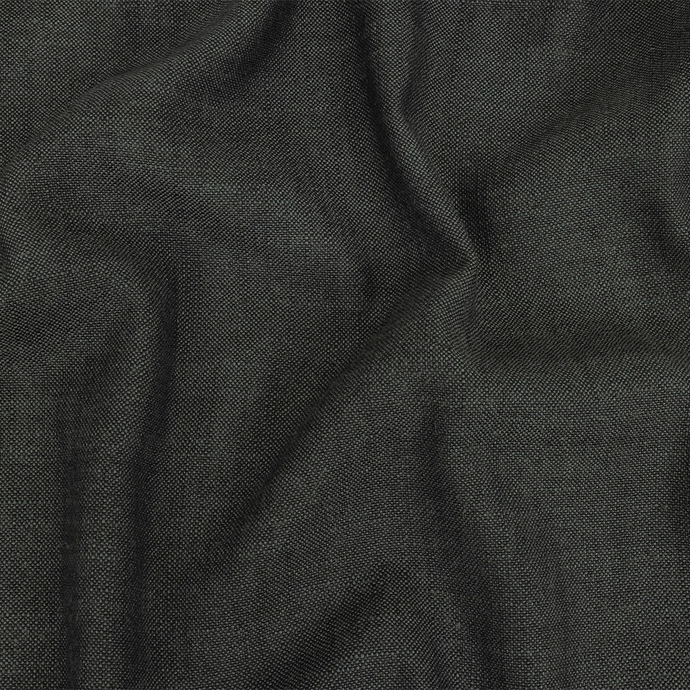 Polyester, Viscose and Linen Woven - Charcoal - British Imported Polyester, Viscose and Linen Woven - Charcoal - British Imported