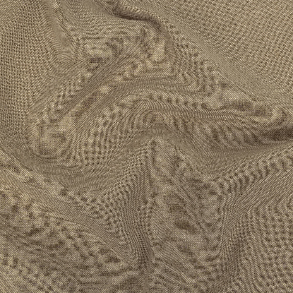 Polyester, Viscose and Linen Woven - Fawn - British Imported Polyester, Viscose and Linen Woven - Fawn - British Imported