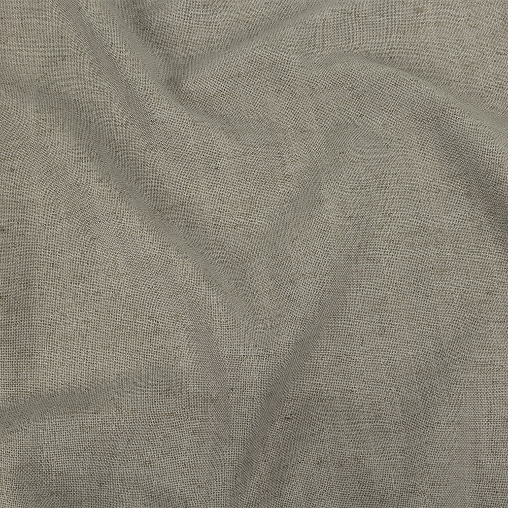 Polyester, Viscose and Linen Woven - Pebble - British Imported Polyester, Viscose and Linen Woven - Pebble - British Imported