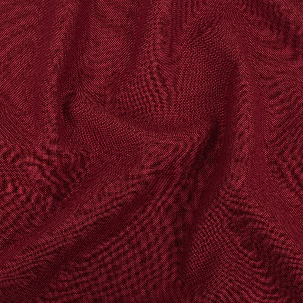 Polyester, Viscose and Linen Woven - Raspberry - British Imported Polyester, Viscose and Linen Woven - Raspberry - British Imported