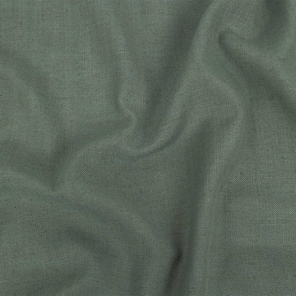 Polyester, Viscose and Linen Woven - Sage - British Imported Polyester, Viscose and Linen Woven - Sage - British Imported